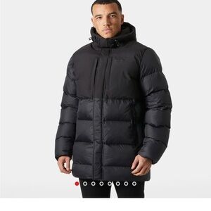 Helly Hansen Men's Black Hooded Puffer Jacket